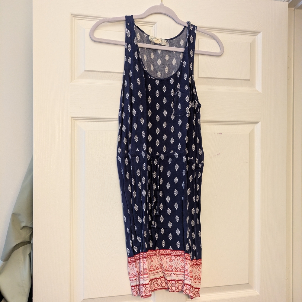 Pink Republic Blue Patterned Top